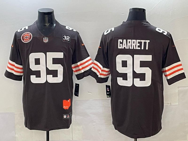 Men 2025 Cleveland Browns #95 Garrett brown Nike Limited NFL Jersey 001->cleveland browns->NFL Jersey